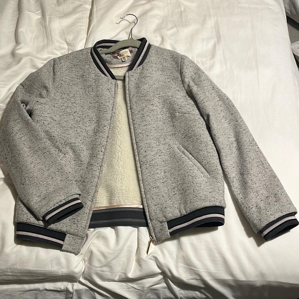 Ted Baker Wool and Silk Blend Bomber